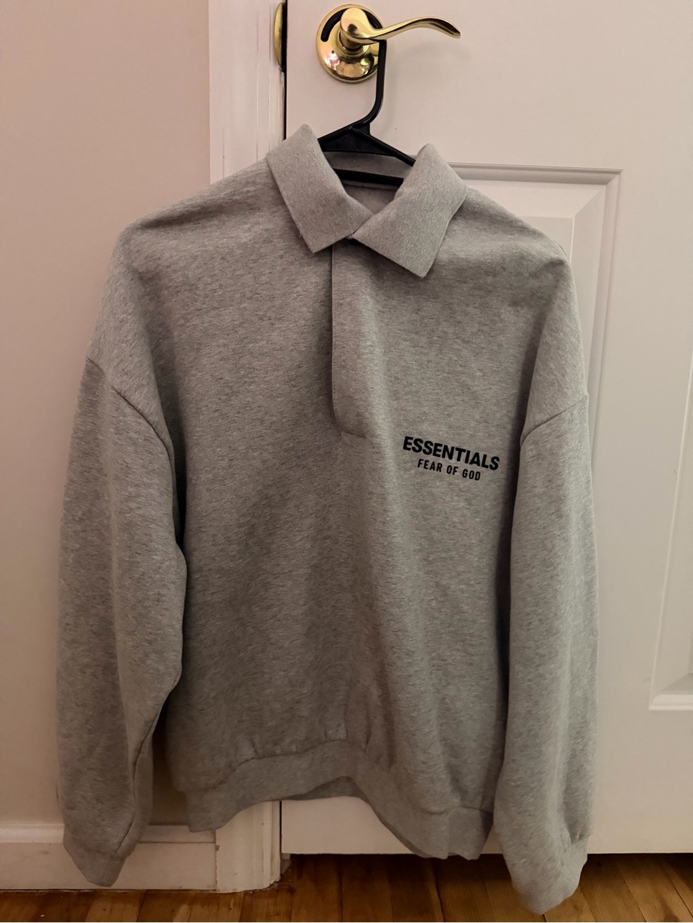 Fear of God Essentials Grey Polo Sweatshirt